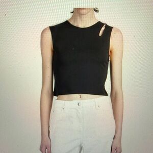 IRO Paris Black Sleeveless Tank Top